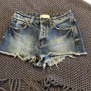 Free people cut off shorts!